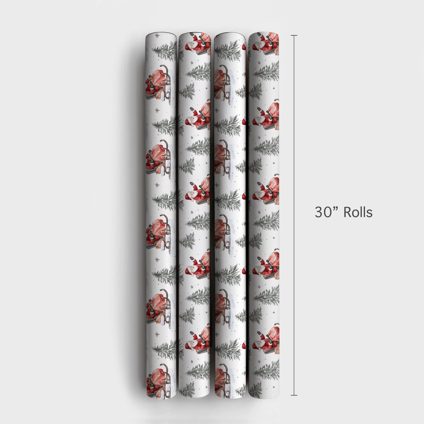 Snowmobile Sleigh Ride - Wrapping Paper - Aspen & Arlo