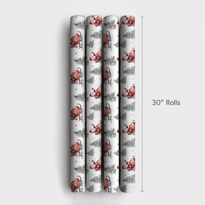 Snowmobile Sleigh Ride - Wrapping Paper - Aspen & Arlo
