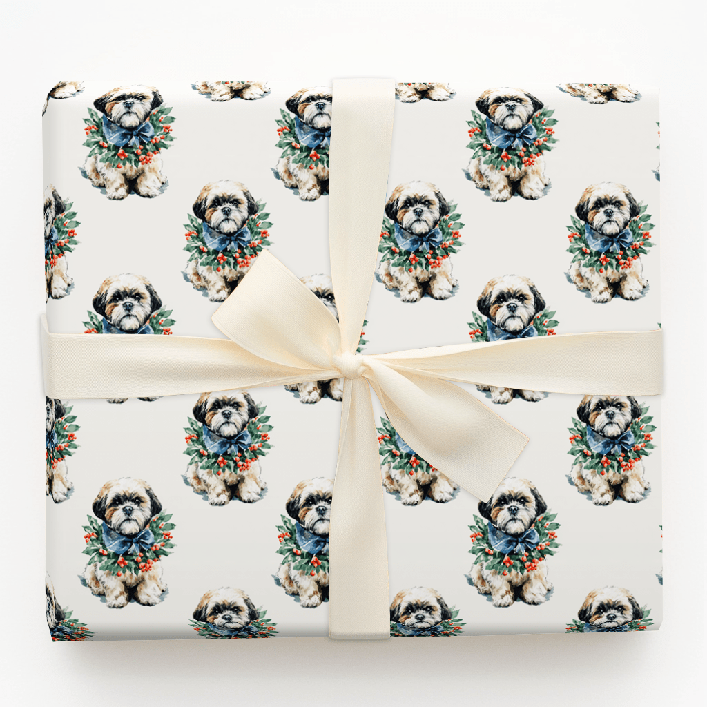 Ring Around the Shitzu - Wrapping Paper - Aspen & Arlo