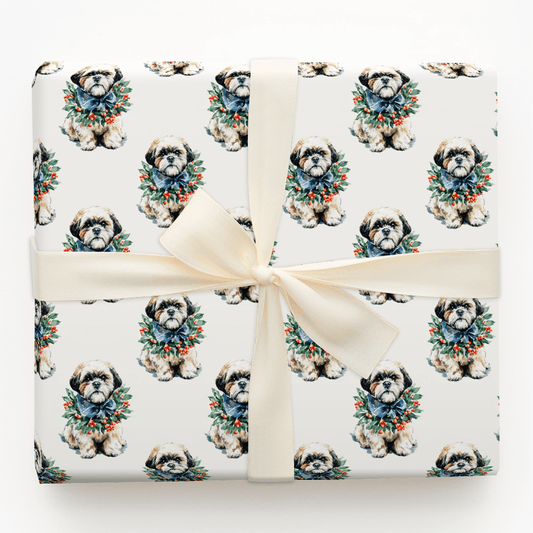 Ring Around the Shitzu - Wrapping Paper - Aspen & Arlo