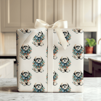 Ring Around the Shitzu - Wrapping Paper - Aspen & Arlo