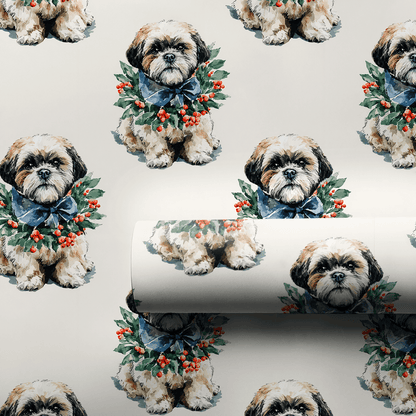 Ring Around the Shitzu - Wrapping Paper - Aspen & Arlo