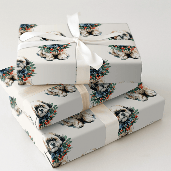 Ring Around the Shitzu - Wrapping Paper - Aspen & Arlo