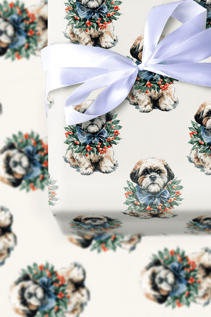 Ring Around the Shitzu - Wrapping Paper - Aspen & Arlo