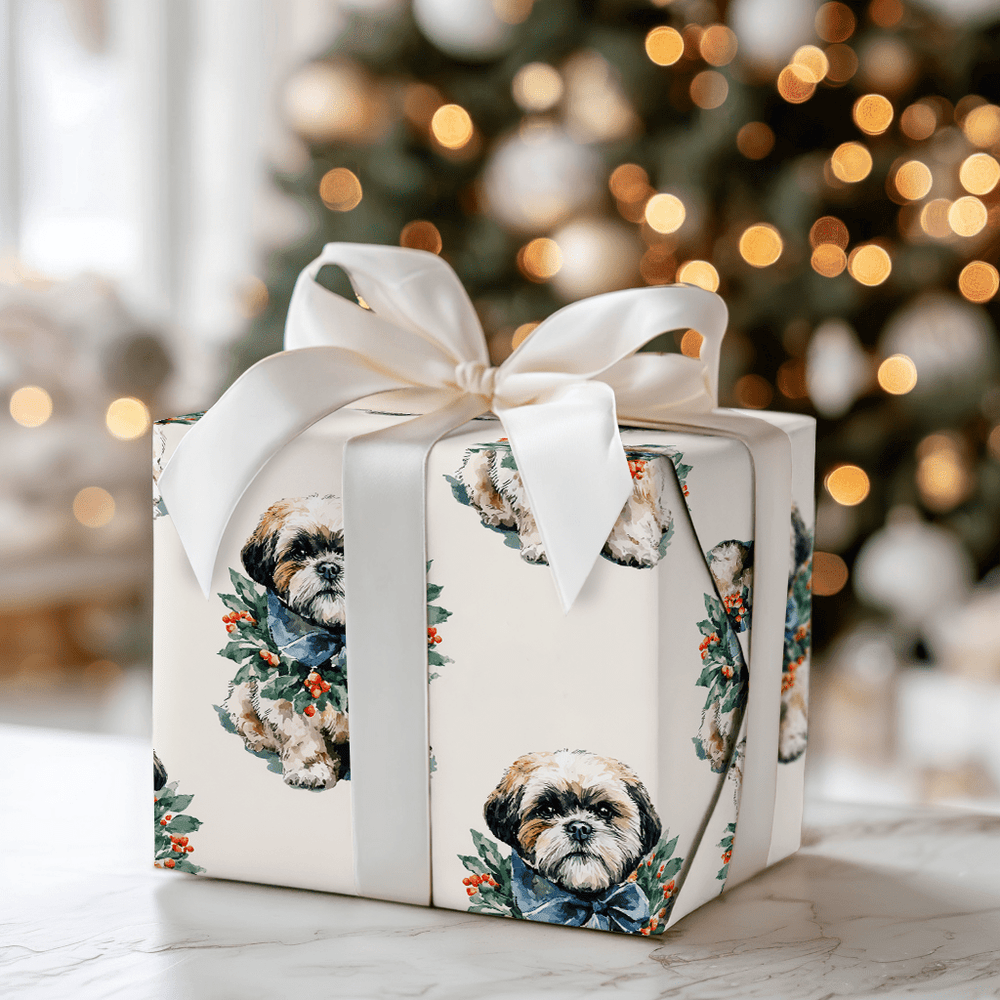 Ring Around the Shitzu - Wrapping Paper - Aspen & Arlo