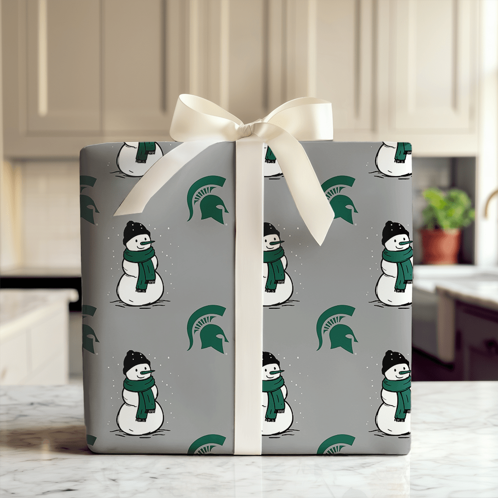 Spartan Snowman - Wrapping Paper - Aspen & Arlo