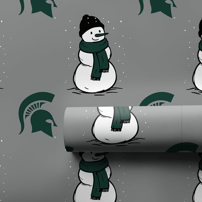 Spartan Snowman - Wrapping Paper - Aspen & Arlo