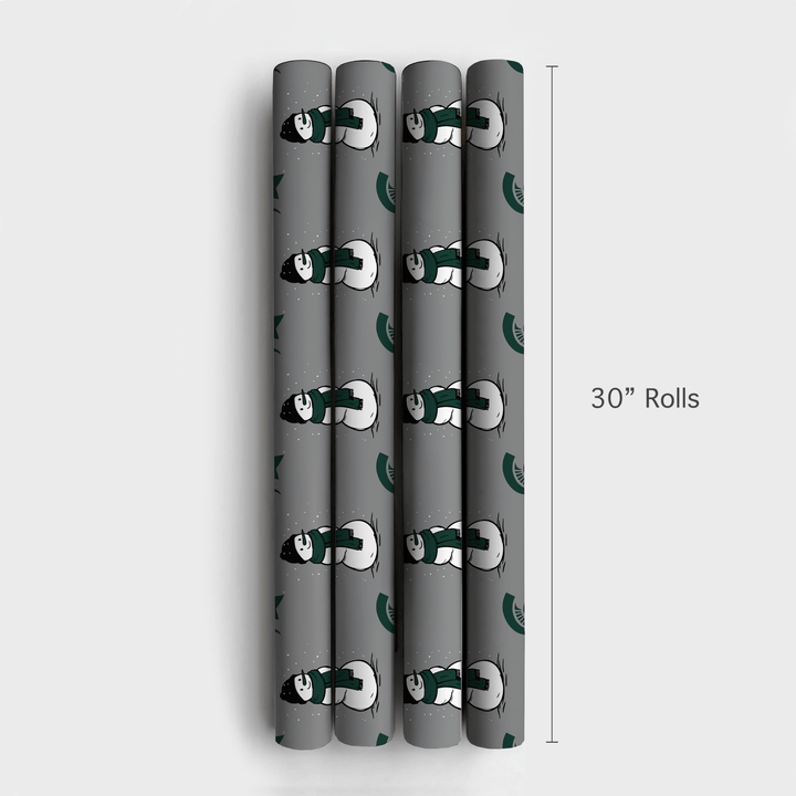 Spartan Snowman - Wrapping Paper - Aspen & Arlo