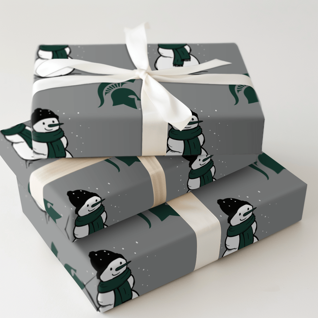 Spartan Snowman - Wrapping Paper - Aspen & Arlo