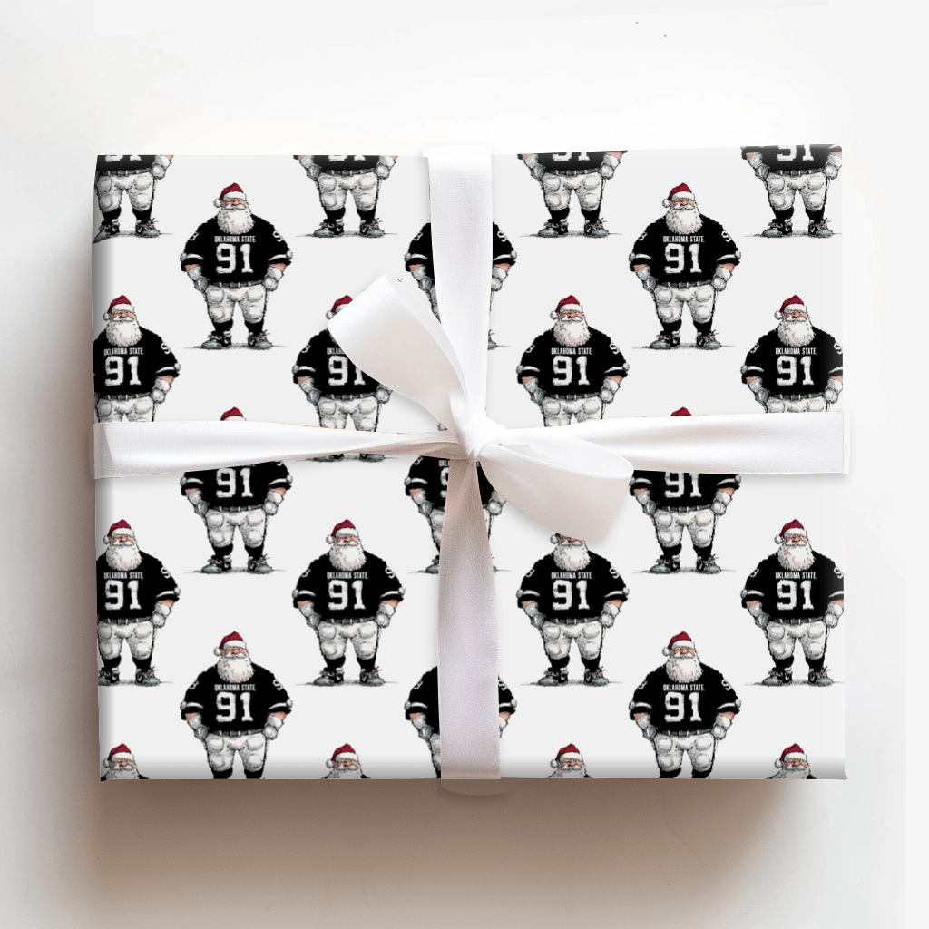 Santa Rides Into Stillwater - Wrapping Paper - Aspen & Arlo