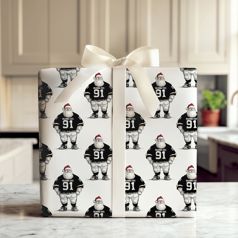 Santa Rides Into Stillwater - Wrapping Paper - Aspen & Arlo