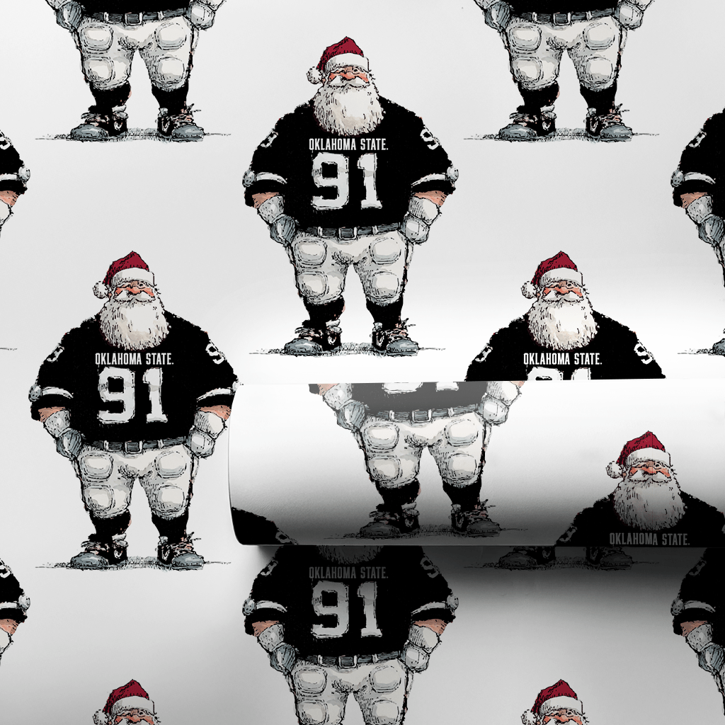 Santa Rides Into Stillwater - Wrapping Paper - Aspen & Arlo