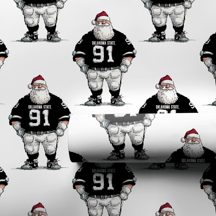 Santa Rides Into Stillwater - Wrapping Paper - Aspen & Arlo