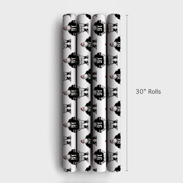 Santa Rides Into Stillwater - Wrapping Paper - Aspen & Arlo