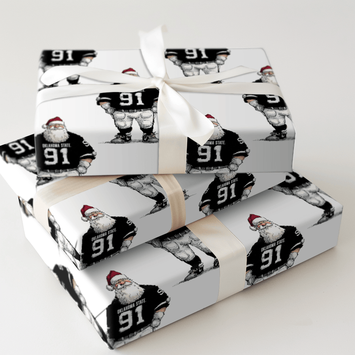 Santa Rides Into Stillwater - Wrapping Paper - Aspen & Arlo
