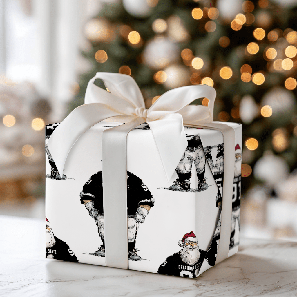 Santa Rides Into Stillwater - Wrapping Paper - Aspen & Arlo