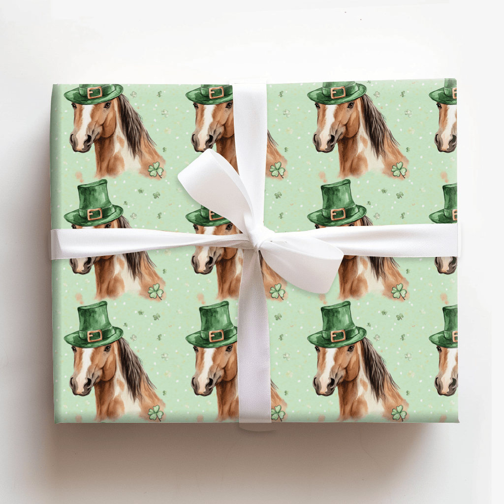 Leprechaun American Quarter Horse - Wrapping Paper - Aspen & Arlo