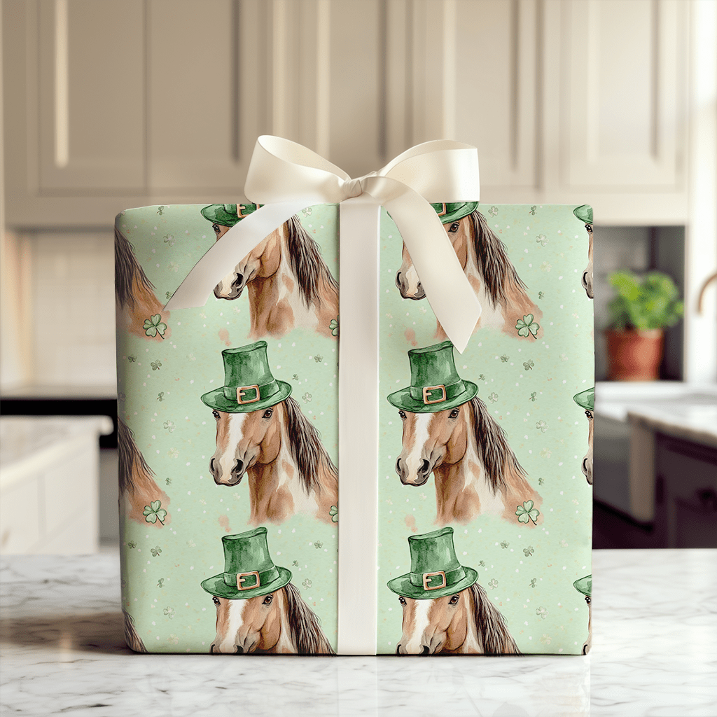 Leprechaun American Quarter Horse - Wrapping Paper - Aspen & Arlo
