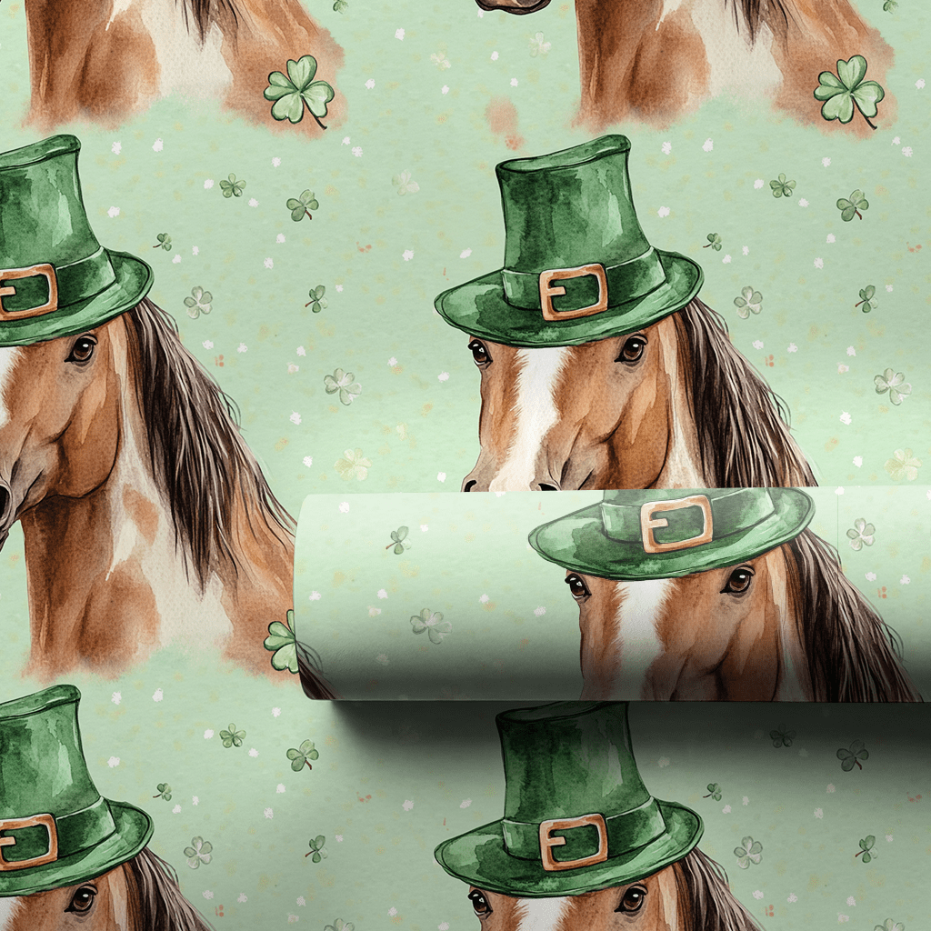 Leprechaun American Quarter Horse - Wrapping Paper - Aspen & Arlo