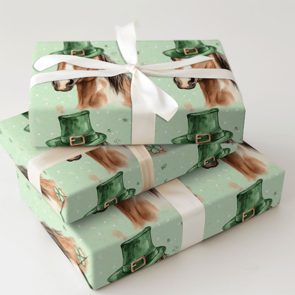 Leprechaun American Quarter Horse - Wrapping Paper - Aspen & Arlo