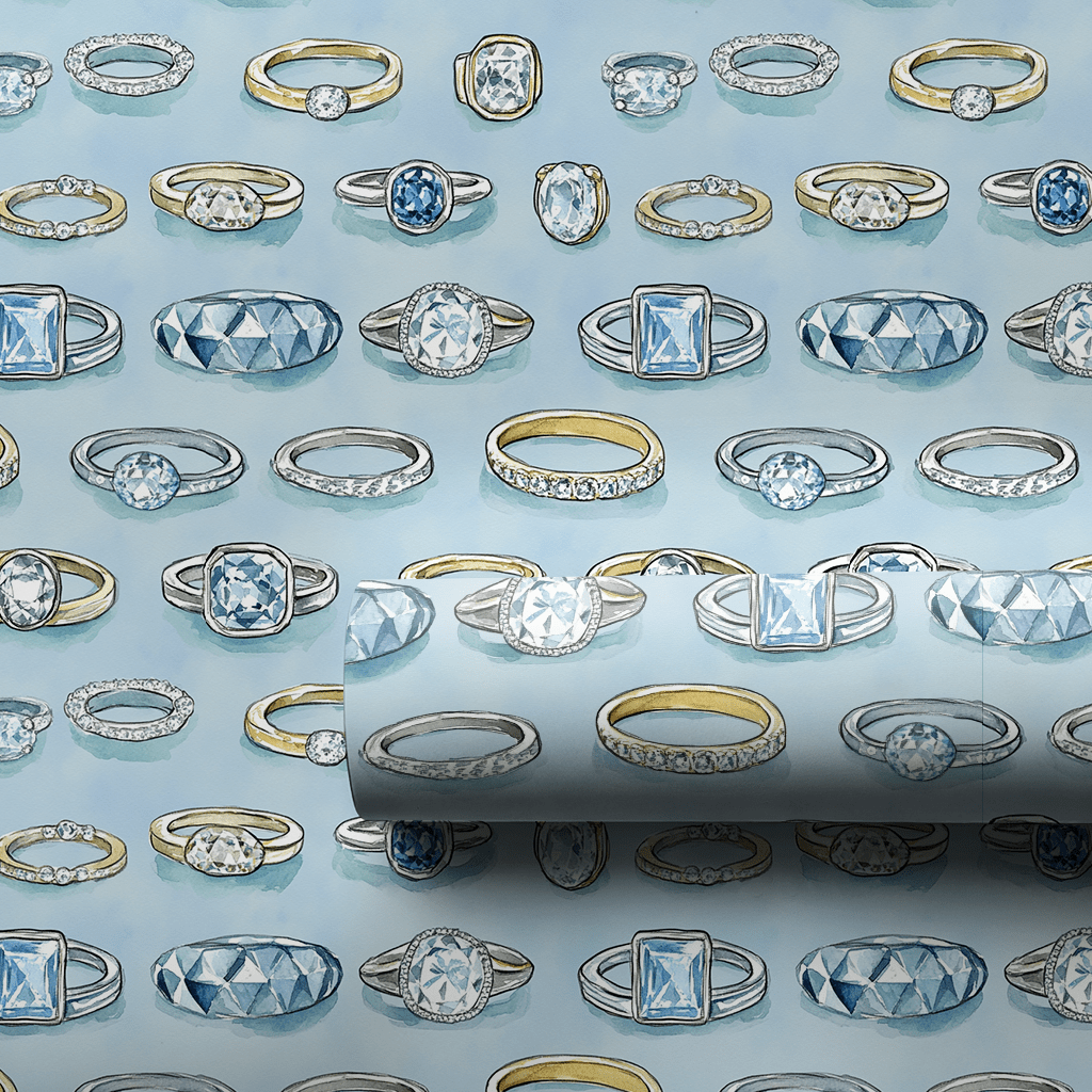 Grandmas Ring - Wrapping Paper - Aspen & Arlo