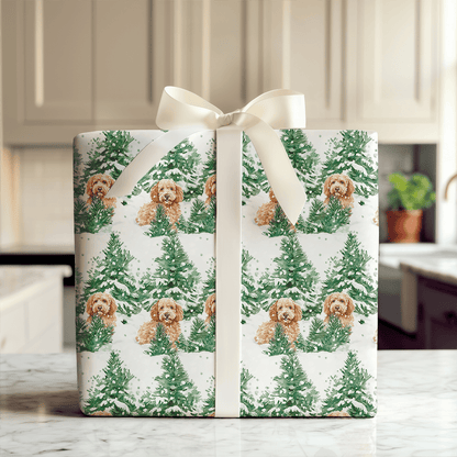 Snow Day for Goldendoodles - Wrapping Paper - Aspen & Arlo