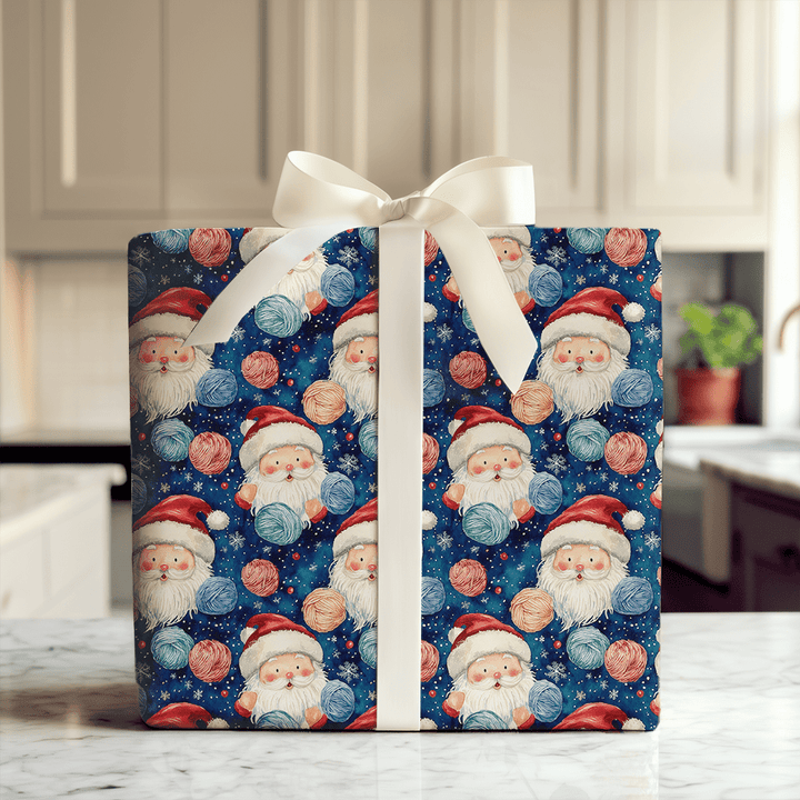 Santa Yarn - Wrapping Paper - Aspen & Arlo