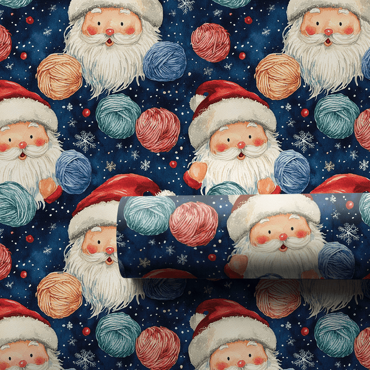 Santa Yarn - Wrapping Paper - Aspen & Arlo