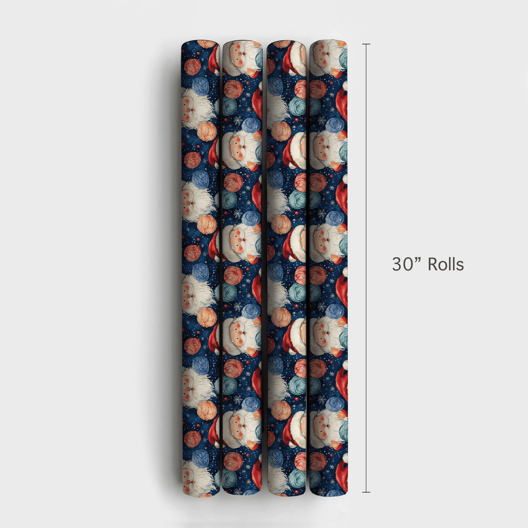 Santa Yarn - Wrapping Paper - Aspen & Arlo