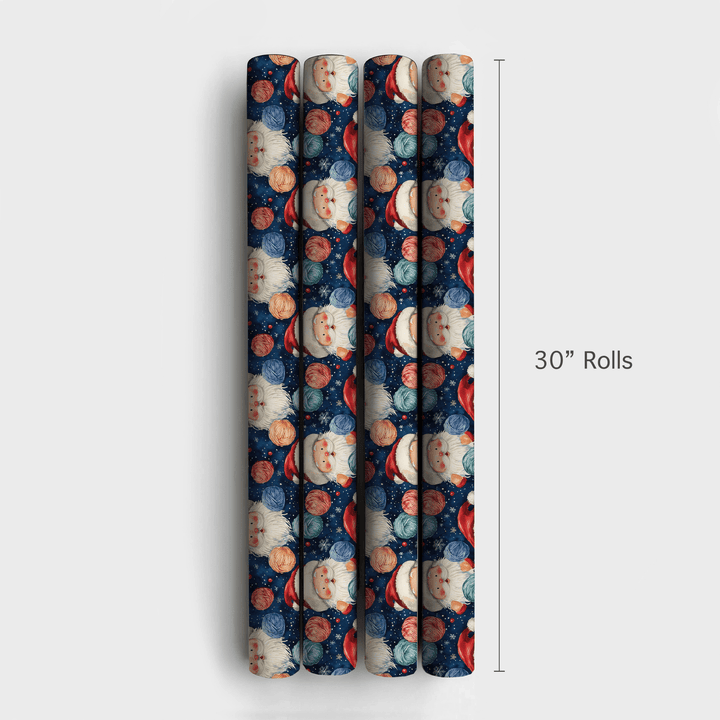 Santa Yarn - Wrapping Paper - Aspen & Arlo