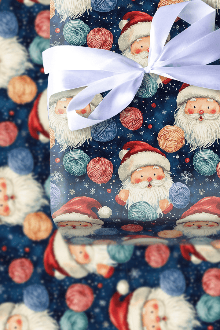 Santa Yarn - Wrapping Paper - Aspen & Arlo