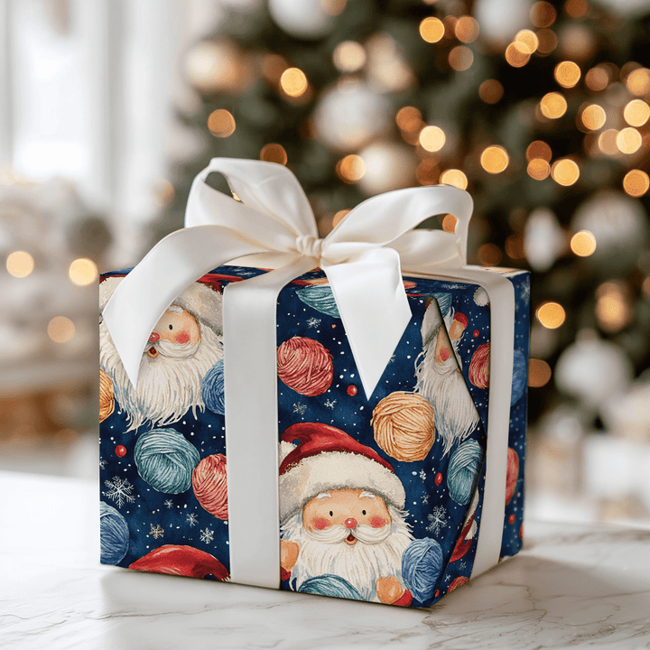 Santa Yarn - Wrapping Paper - Aspen & Arlo