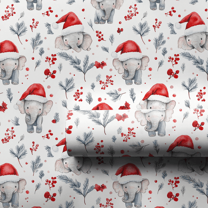 Santa Hat Stompers - Wrapping Paper - Aspen & Arlo