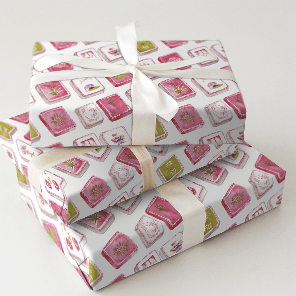 Frosted Phoenix Tiles - Wrapping Paper - Aspen & Arlo