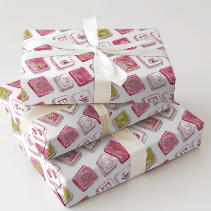 Frosted Phoenix Tiles - Wrapping Paper - Aspen & Arlo