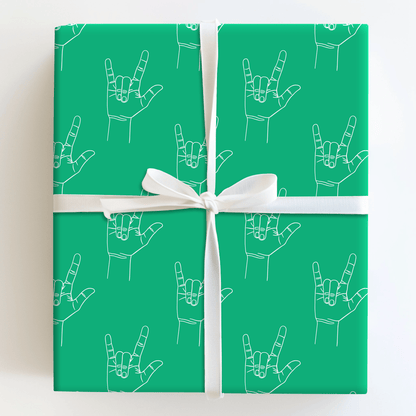 Love is Green - Wrapping Paper - Aspen & Arlo