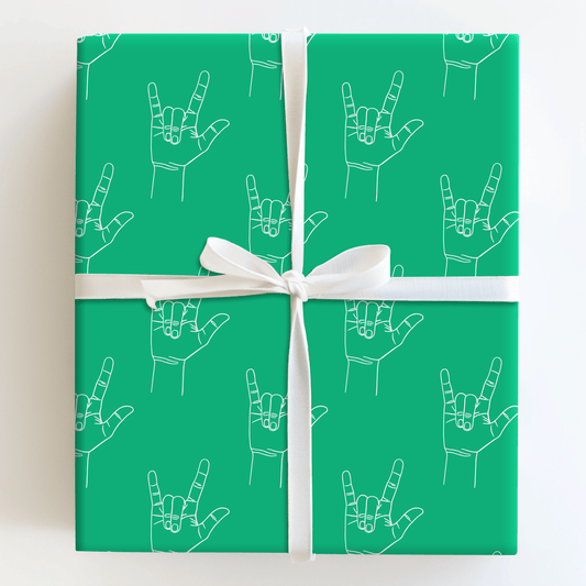 Love is Green - Wrapping Paper - Aspen & Arlo