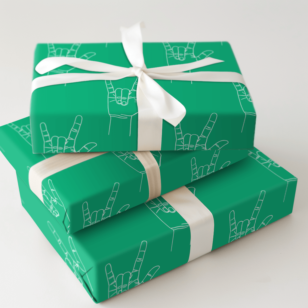 Love is Green - Wrapping Paper - Aspen & Arlo