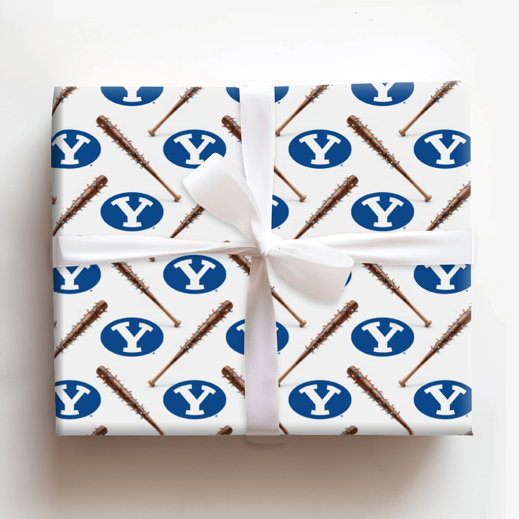 BYU Holiday Home Run - Wrapping Paper - Aspen & Arlo
