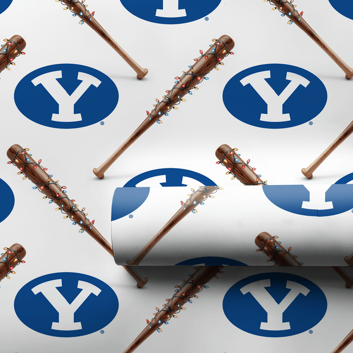 BYU Holiday Home Run - Wrapping Paper - Aspen & Arlo