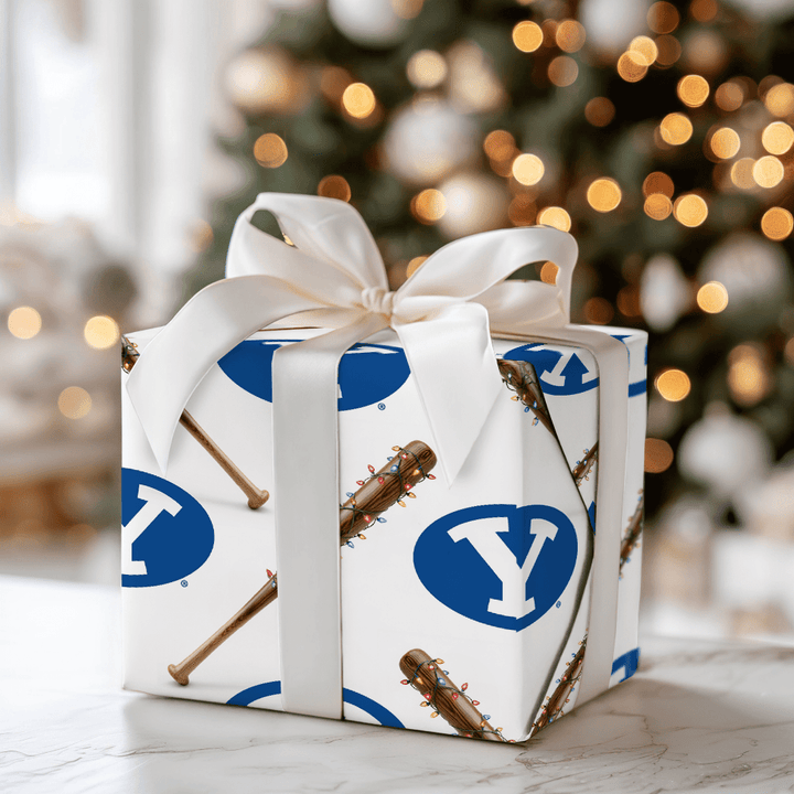 BYU Holiday Home Run - Wrapping Paper - Aspen & Arlo