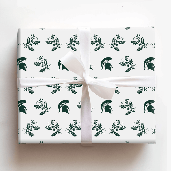 Spartan Holly - Wrapping Paper - Aspen & Arlo
