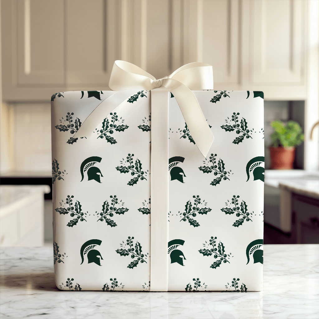 Spartan Holly - Wrapping Paper - Aspen & Arlo