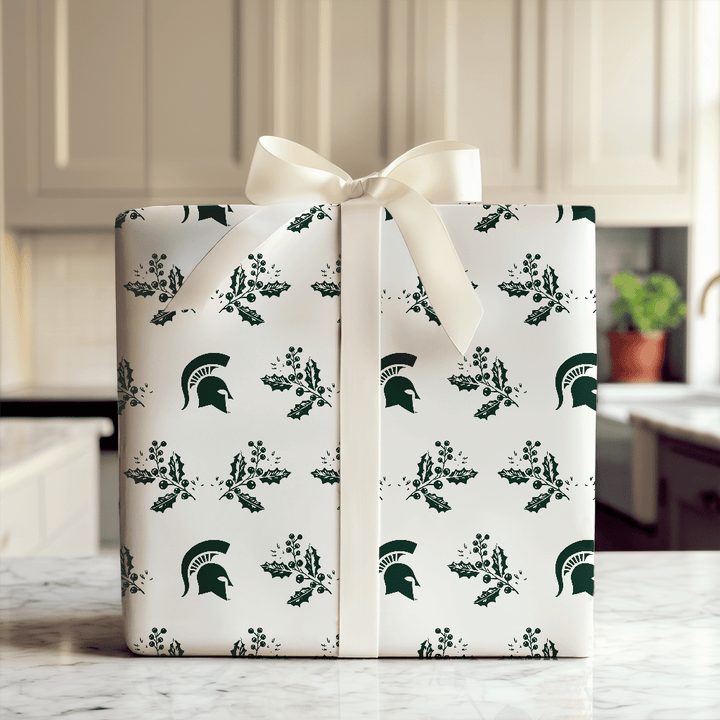 Spartan Holly - Wrapping Paper - Aspen & Arlo