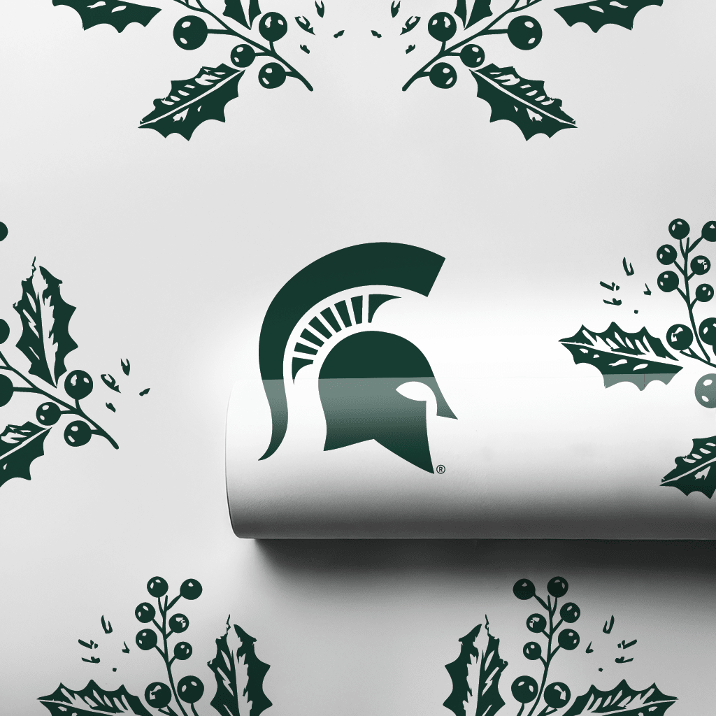 Spartan Holly - Wrapping Paper - Aspen & Arlo