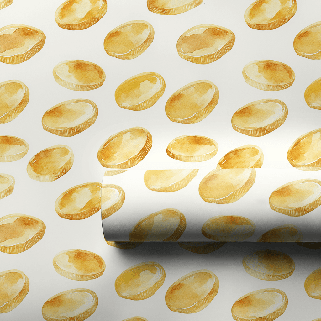 Coins of Gold - Wrapping Paper - Aspen & Arlo