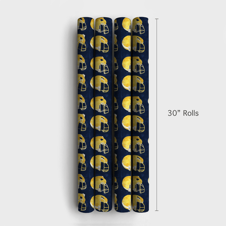 Cheering on Blue - Wrapping Paper - Aspen & Arlo