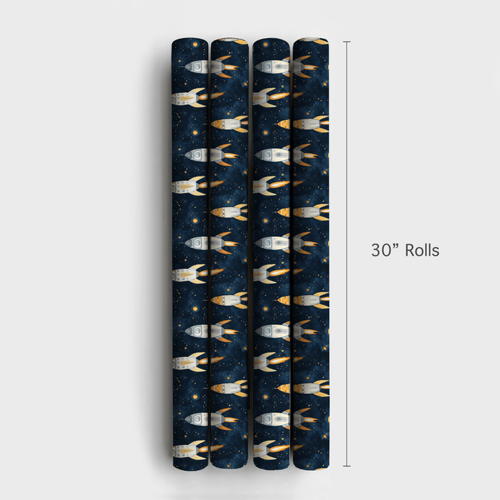To the Moon and Cake - Wrapping Paper - Aspen & Arlo