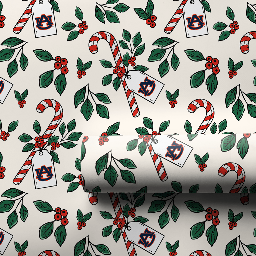 Peppermint Auburn - Wrapping Paper - Aspen & Arlo