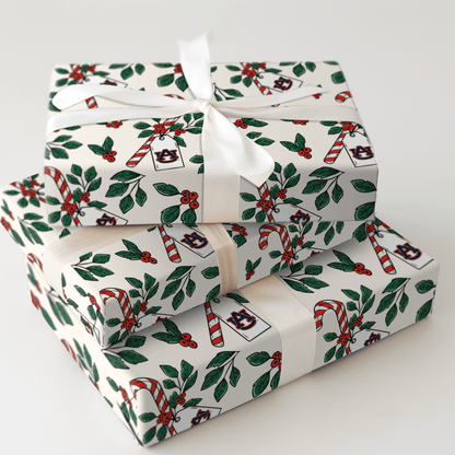 Peppermint Auburn - Wrapping Paper - Aspen & Arlo